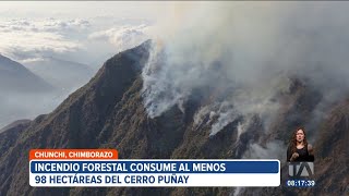 Incendio en el Cerro Puñay Provincia de Chimborazo [upl. by Loma]