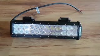 ATV LED Light Bar Review Installation and Testing [upl. by Matty367]