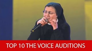 The Best Auditions of The Voice  Top 10 The Best Auditions ever in The Voice [upl. by Fayola]