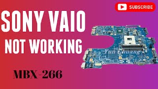 MBX 266 dead  sony vaio s12022 not turn on [upl. by Honor]