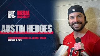 Austin Hedges Reacts To Clevelands ALDS Game 4 Win [upl. by Amelia]