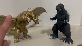 Bandai MMS GMK Godzilla amp Ghidorah Figure Reviews [upl. by Bergeron]