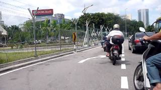 Woodlands Causeway by bicycle [upl. by Nirok]