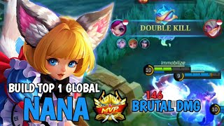 MVP LAGI PAKAI NANA 🔥 BUILD TOP 1 GLOBAL NANA  MOBILE LEGENDS  MLBB [upl. by Ailaza]