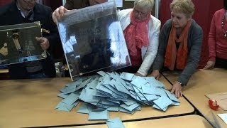 Dépouillement dans un bureau de vote de Forbach [upl. by Neelyt]