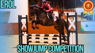 EROL SHOWJUMP COMPETITION  YOUNG HORSE TAKES OFF AT MERRIST WOOD CLEAR ROUND  VLOG 126 [upl. by Frohman462]