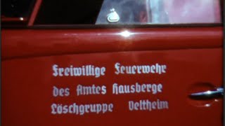 1966 Einsatz in Veltheim durch Freiwillige Feuerwehr des Amtes HausbergeLöschgruppe Veltheim [upl. by Dorine]