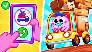 Delivery for Kids  Sibling Play  Funny Songs For Baby amp Nursery Rhymes by Toddler [upl. by Castillo]