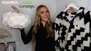 ASDA GEORGE amp MATALAN AUTUMN  HOME HAUL [upl. by Karney633]