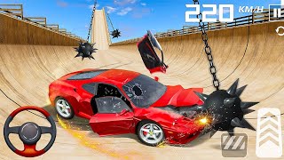 Car Crash Race Compilation Simulator 3D  Real Extreme Beam Racing Derby Car  Android GamePlay [upl. by Ahsinnod]