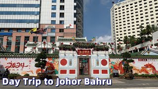 Malaysia Johor Bahru  Day Trip  Exploring and Eating l Hari Raya BazaarCity Square Mall [upl. by Marzi]