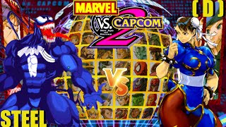 Marvel vs Capcom 2 STEEL vs D [upl. by Hedelman]