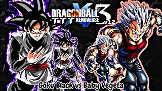 Goku Black vs Baby Vegeta  Dragon Ball TTT Xenoverse 3 v12  DBZ TTT MOD [upl. by Zrike420]