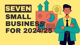 Top 7 Small Business ideas 💡 20242025 [upl. by Esialb]