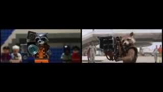 Guardiani della Galassia trailer ITA  Comparazione trailer Lego [upl. by Platus]