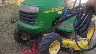 HalfMile Carnage Dragging My Mower with a Broken Tie Rod [upl. by Washko]