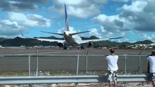 St Maarten takeoffs and landings [upl. by Kinnie]