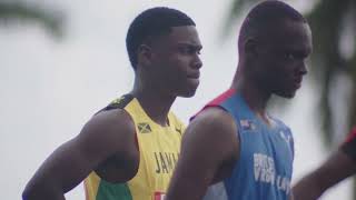 CARIFTA50 100m U17 Boys Heat 2  SportsMax TV [upl. by Ruberta]