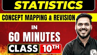 STATISTICS in 60 minutes  Maths Chapter  14  Class 10th Boards [upl. by Ynar551]