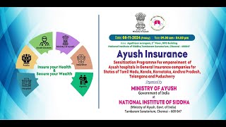 Sensitization Programme for empanelment of Ayush hospitals in General Insurance companies [upl. by Floyd]