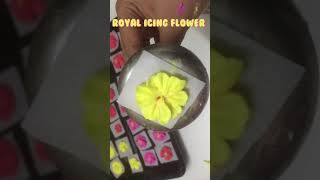 Royal icing flowers  how to make royal icing flowers  cake decorating flowers [upl. by Bergin]