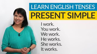 Learn English Tenses PRESENT SIMPLE [upl. by Wurst270]