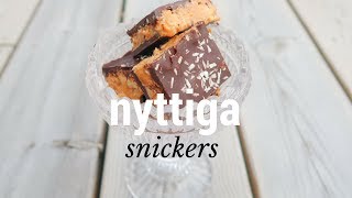 Nyttigt godis  snickers utan socker lchf glutenfritt sockerfritt [upl. by Aicetel]