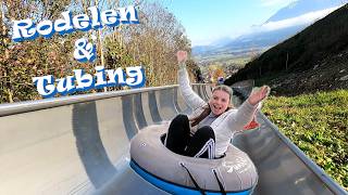 SUPER SNELLE RODELBAAN EN SLOME TUBING BAAN vlog 192 [upl. by Yule]