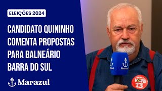 Eleições 2024 Candidato Quininho comenta propostas para Balneário Barra do Sul [upl. by Henley771]