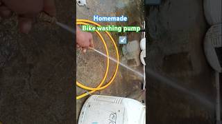 How to make bike washing machine pump automobile waahing pressure waterpump shortfeed shorts [upl. by Sallyanne]