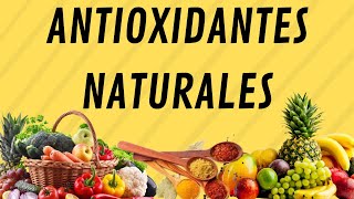 Mejores fuentes NATURALES de ANTIOXIDANTES [upl. by Telfore]