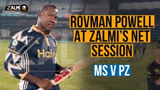 Rovman Powell prepping up for the Match tonight  MS v PZ  Peshawar Zalmi  PSL 9  Zalmi TV [upl. by Sevart]