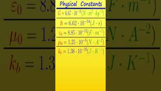 PHYSICAL CONSTANTS [upl. by Dnomasor]