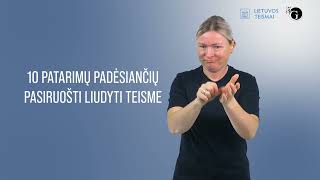 Lietuvos teismai 10 patarimų padėsiančių pasiruošti liudyti teisme gestų kalba [upl. by Natie368]