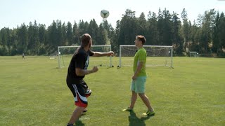 World Record Football Punch  Robert Helenius vs Lassi Hurskainen [upl. by Grishilda]