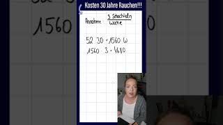 Das kosten 30 Jahre Rauchen  Unfassbar mathe [upl. by Llewellyn]