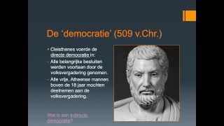 Tijdvak 2 Grieken en Romeinen Kenmerken Directe en Indirecte Democratie Cleisthenes [upl. by Drake]