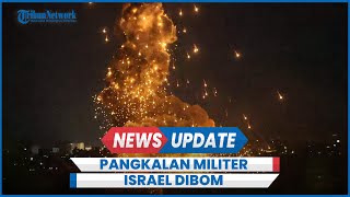 Serangan Hizbullah Targetkan Pangkalan Militer di Pusat Kota Israel Meledak dan Terbakar [upl. by Aititil]