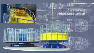 Drammen Yard Offshore Cable Carousel [upl. by Akirahc604]