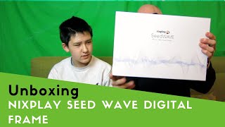 Nixplay Seed Wave Digital Frame unboxing [upl. by Drais]