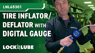 LockNFlate Tire InflatorDeflator with Digital Gauge  Includes the LockNFlate® Air Chuck [upl. by Aikahs]