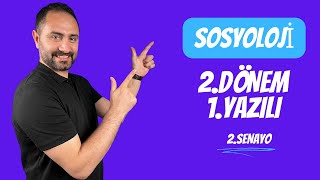 SOSYOLOJİ 2DÖNEM 1YAZILI SINAVI  💯 2SENARYO 💯 [upl. by Kiefer65]