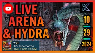 Raid Shadow Legends  Hydra test  Live Arena  And hopefully not many errors [upl. by Attej]