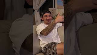 Max Holloway reacts to Tom Aspinall and Sergei Pavlovich intro [upl. by Drareg]