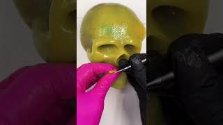 Let’s pop the green skull 💀 asmr viral fyp shorts [upl. by Adnylem289]