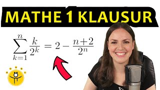 Klausur UNI Mathe – Vollständige Induktion einfach erklärt Summe [upl. by Anayk]