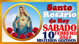 SANTO ROSARIO DE HOY SABADO 10 DE FEBRERO DE 2024 🌹 Misterios GOZOSOS 🌹 SANTO ROSARIO MEDITADO 🌹 [upl. by Hukill607]