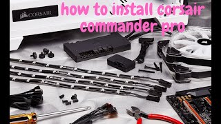 how to Install the Corsair Commander Pro with 7 corsair ql120 fans Part 2 [upl. by Gwenn]