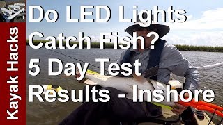 Do Flashing LED Fishing Lures Work  Inshore Fishing Test and Review [upl. by Queri477]