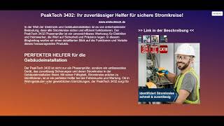 PeakTech 3432 Ihr zuverlässiger Helfer für sichere Stromkreise [upl. by Aticnemrac]